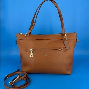 Coach Tyler Brown Pebble Leather Tote